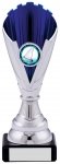 7" SILVER BLUE TROPHY