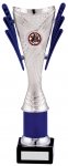 11" SILVER BLUE TROPHY