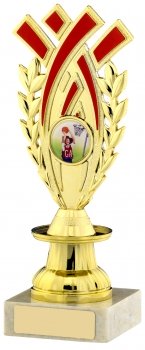 7.5Inch GOLD AND RED TROPHY