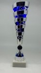 14" SILVER/BLUE TROPHY