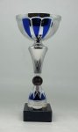 9" SILVER/BLUE TROPHY