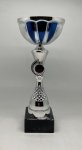 12" SILVER/BLUE TROPHY