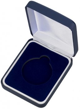 50MM BLUE PADDED MEDAL BOX