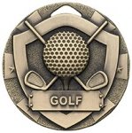 50MM GOLF MINI SHIELD MEDAL