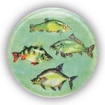 FRESH WATER FISH 1"DOMED CENT