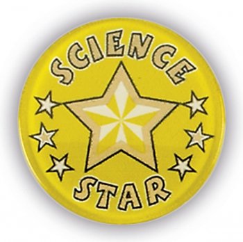 SCIENCE STAR 1InchDOMED CENTRE