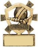 3 1/8"CRICKET MINI SHIELD AWARD