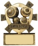 3 1/8"LAWN BOWLS MINI SHIELD AWARD