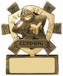 3 1/8"READING MINI SHIELD AWARD