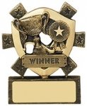 3 1/8"WINNER MINI SHIELD AWARD