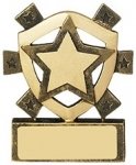 3 1/8"STAR MINI SHIELD AWARD