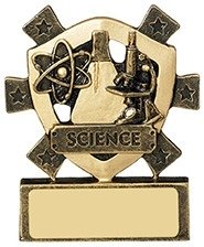 3 1/8inchSCIENCE MINI SHIELD AWARD