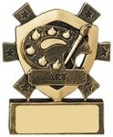 3 1/8"ART MINI SHIELD AWARD