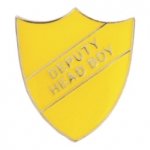 YELLOW DEPUTY HEAD BOY ENAMEL