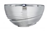 100mm SILVER METAL 1/2 BOWL